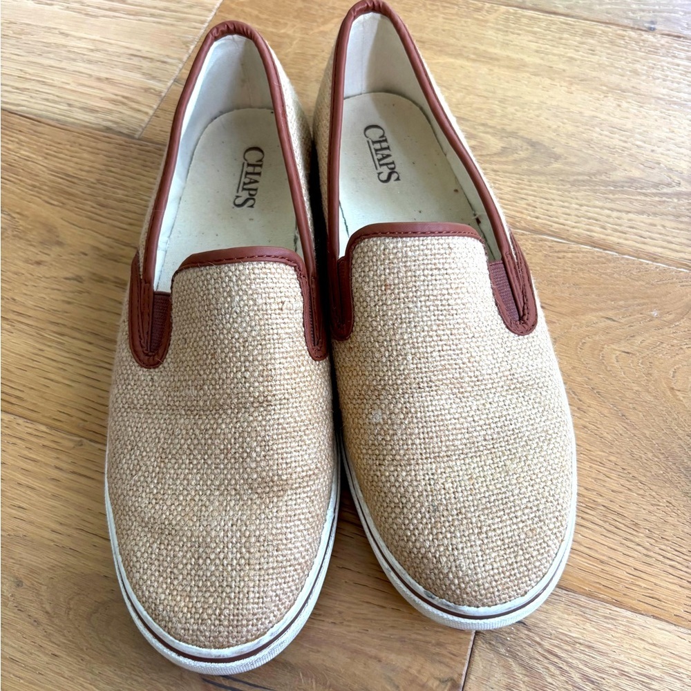 Chaps jessica Burlap loafers women’s 9.5